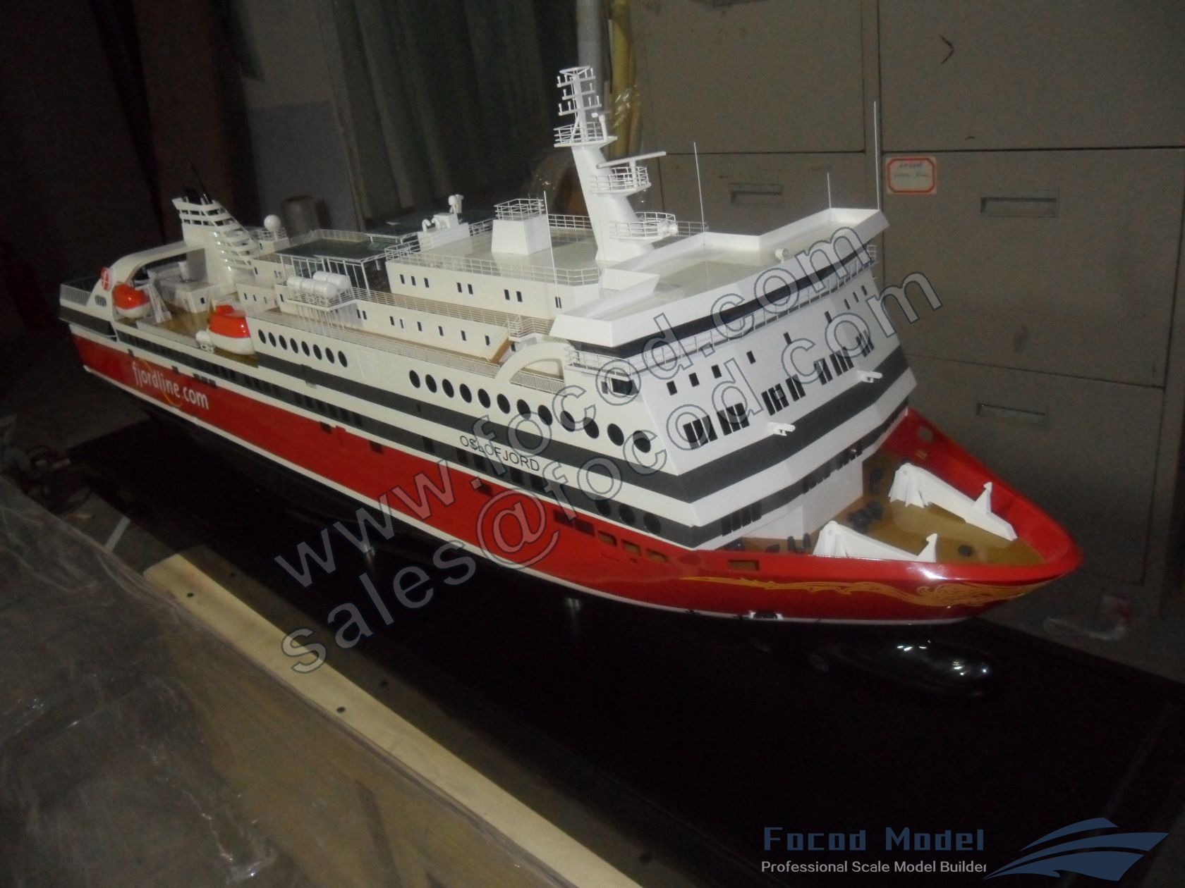 custom made model of 134m Ferry